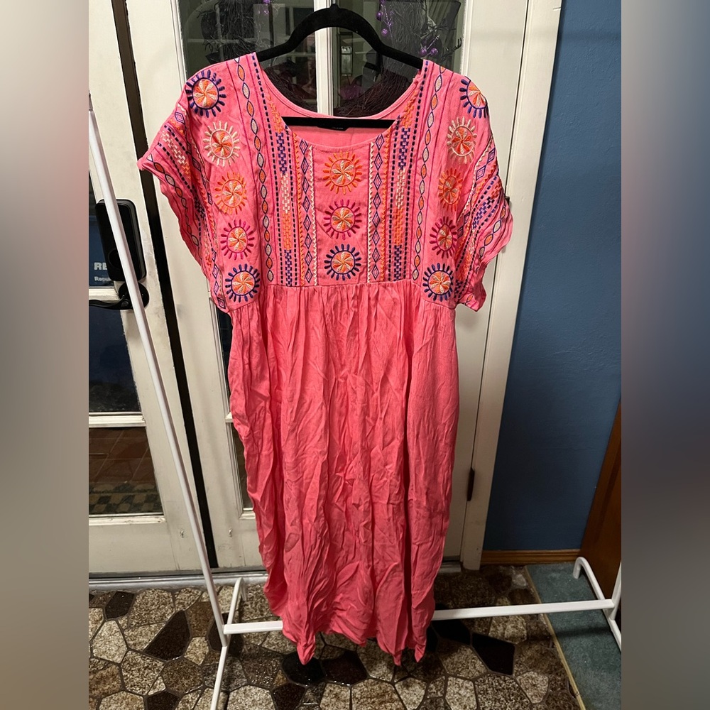 Pink lounge dress